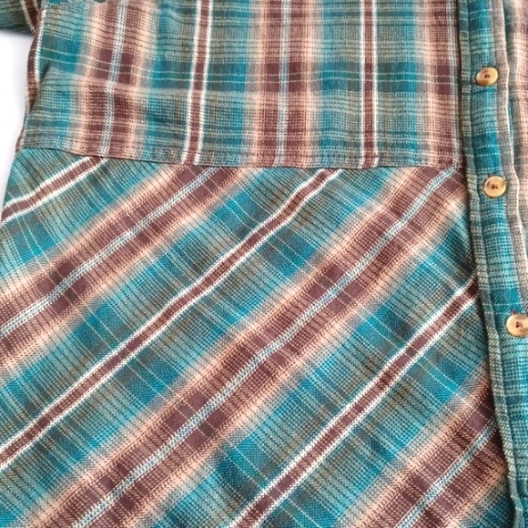 Flannel shirt, Women's, BDG Urban Outfitters, Size small, Velour pocket and cuff - Picture 7 of 11
